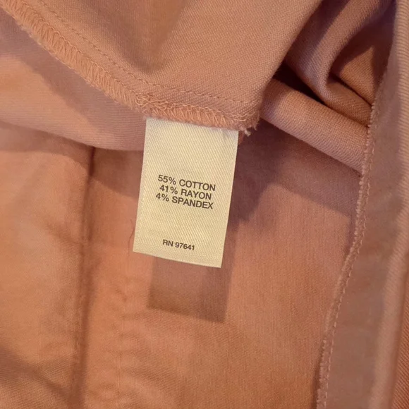 J. Jill Pink Pull on Pants Size 10 Premium bistretch Crop Length - Picture 10 of 11